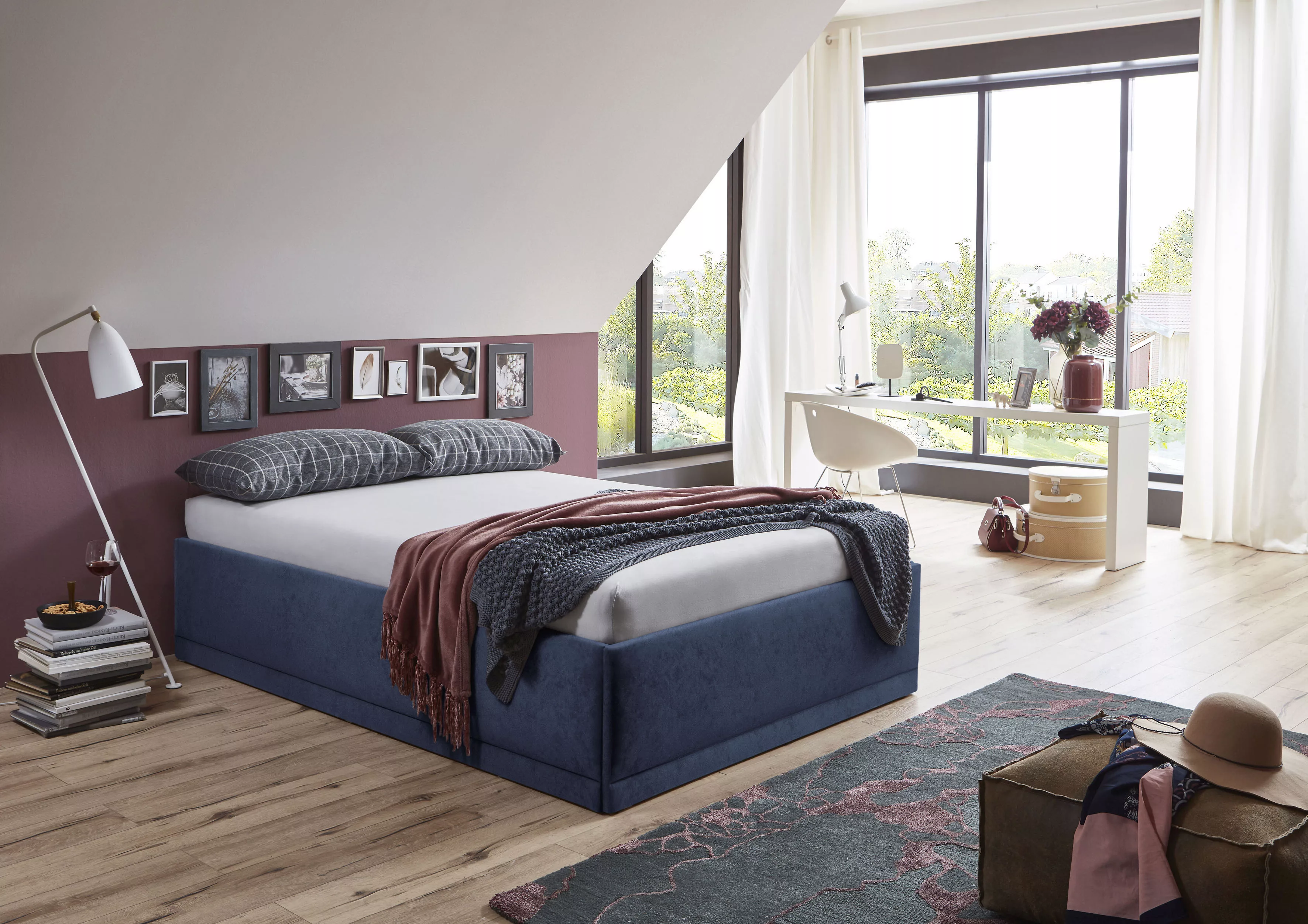 Westfalia Schlafkomfort Polsterbett "Texel", Komforthöhe mit Zierkissen, Be günstig online kaufen