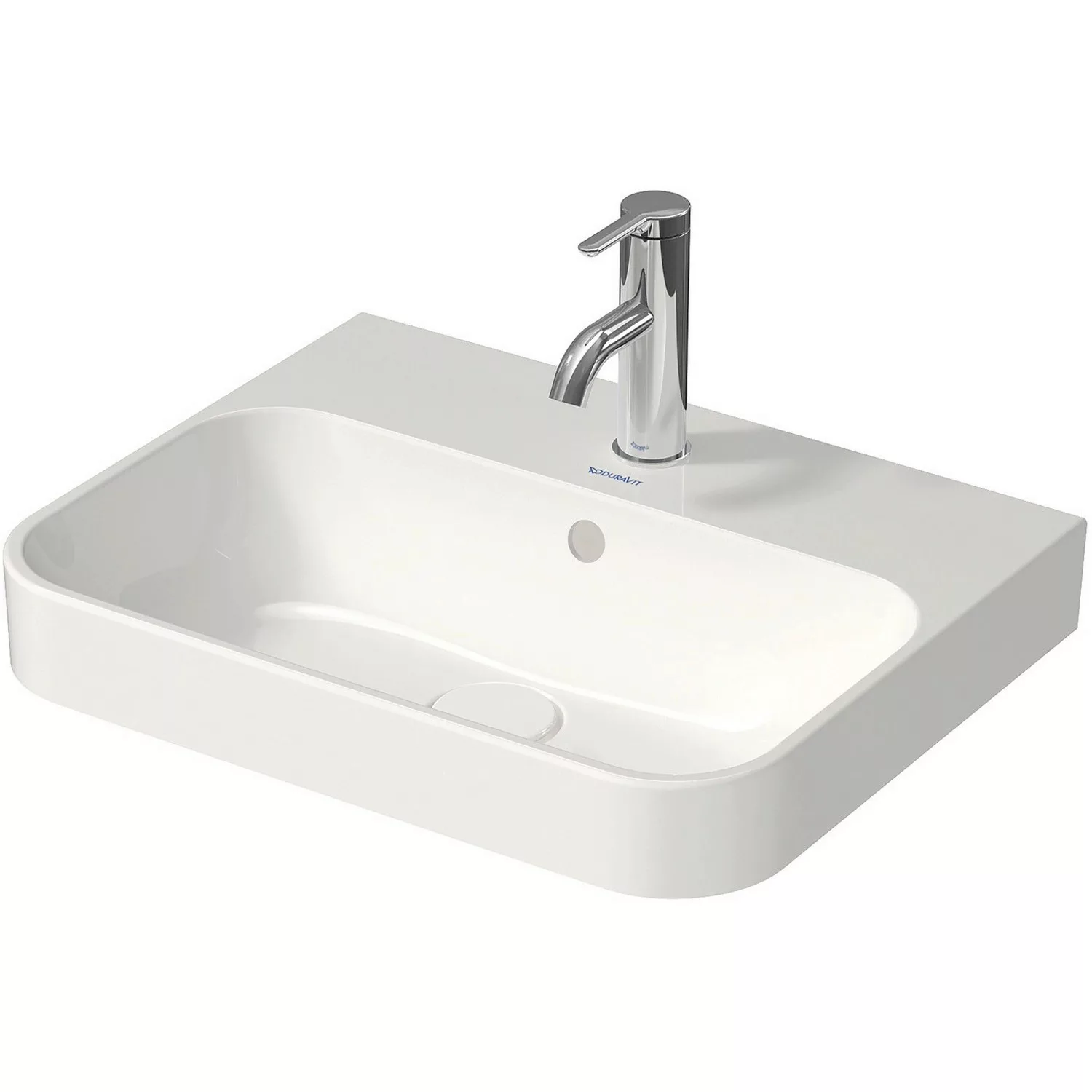 Duravit Aufsatzbecken Happy D.2 Plus Weiß Hochglanz 17 cm x 50 cm x 40 cm günstig online kaufen