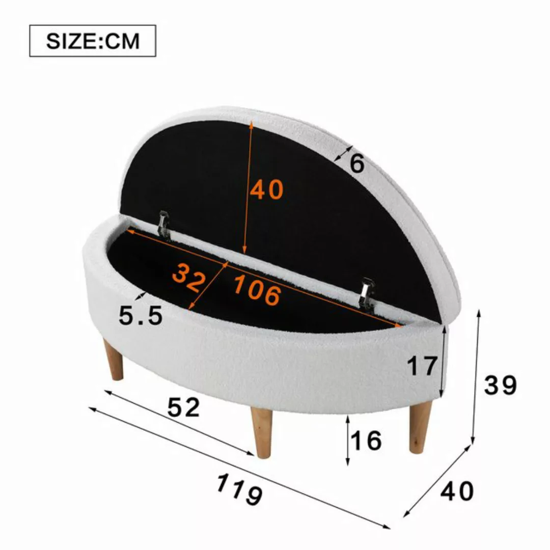 HAUSS SPLOE Polsterbett halbkreisförmige Polsterbänke für das Schlafzimmer günstig online kaufen