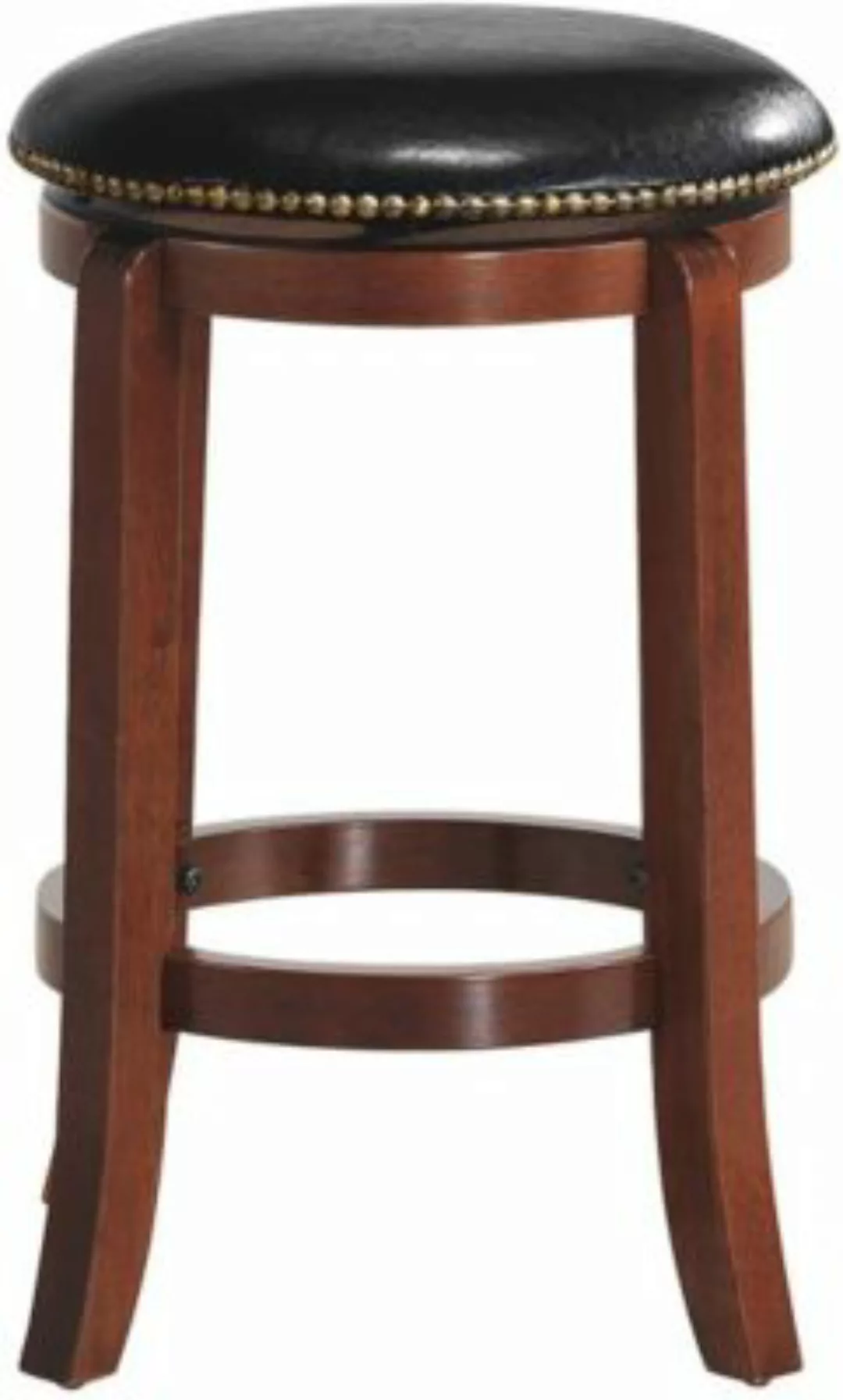 COSTWAY® Barhocker mit drehbarem Sitz & Holzbeine braun günstig online kaufen