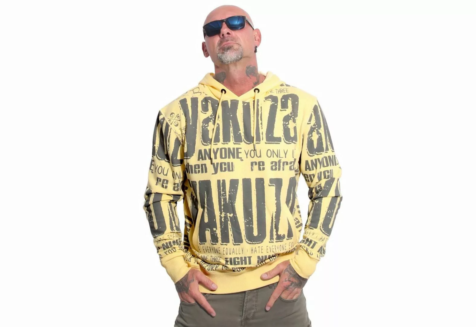 YAKUZA Hoodie Anyone Allover günstig online kaufen