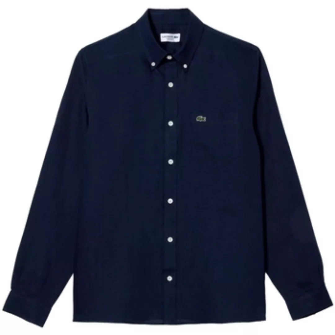 Lacoste  Hemdbluse Linen Shirt 5692 - Marine günstig online kaufen