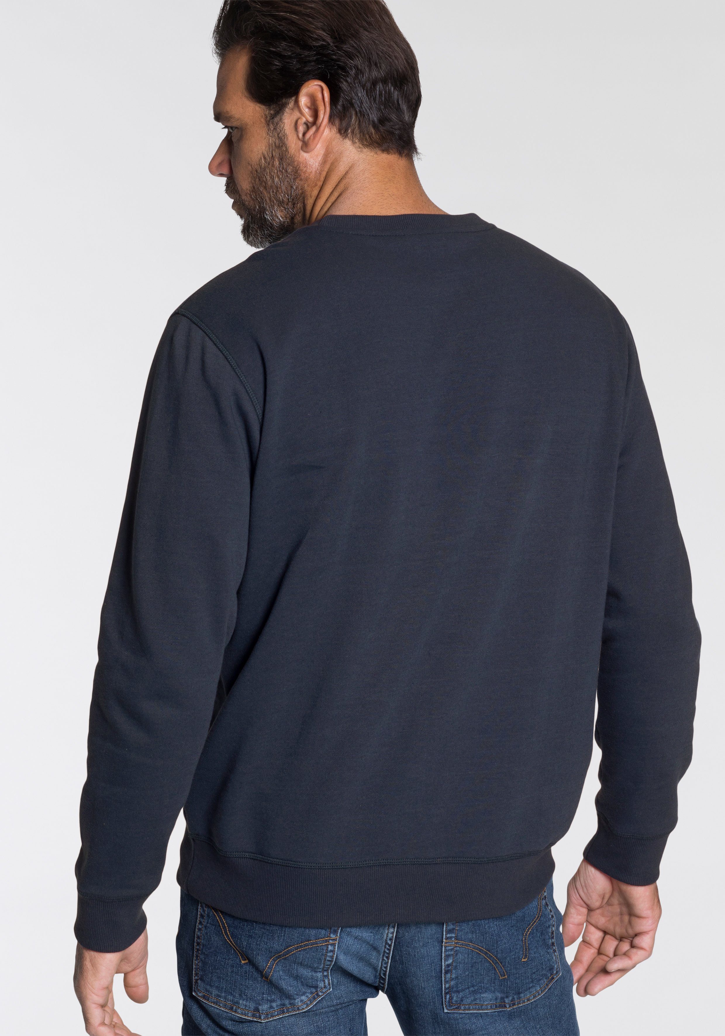 Man's World Sweatshirt Langarm, lässiger Print, günstig online kaufen