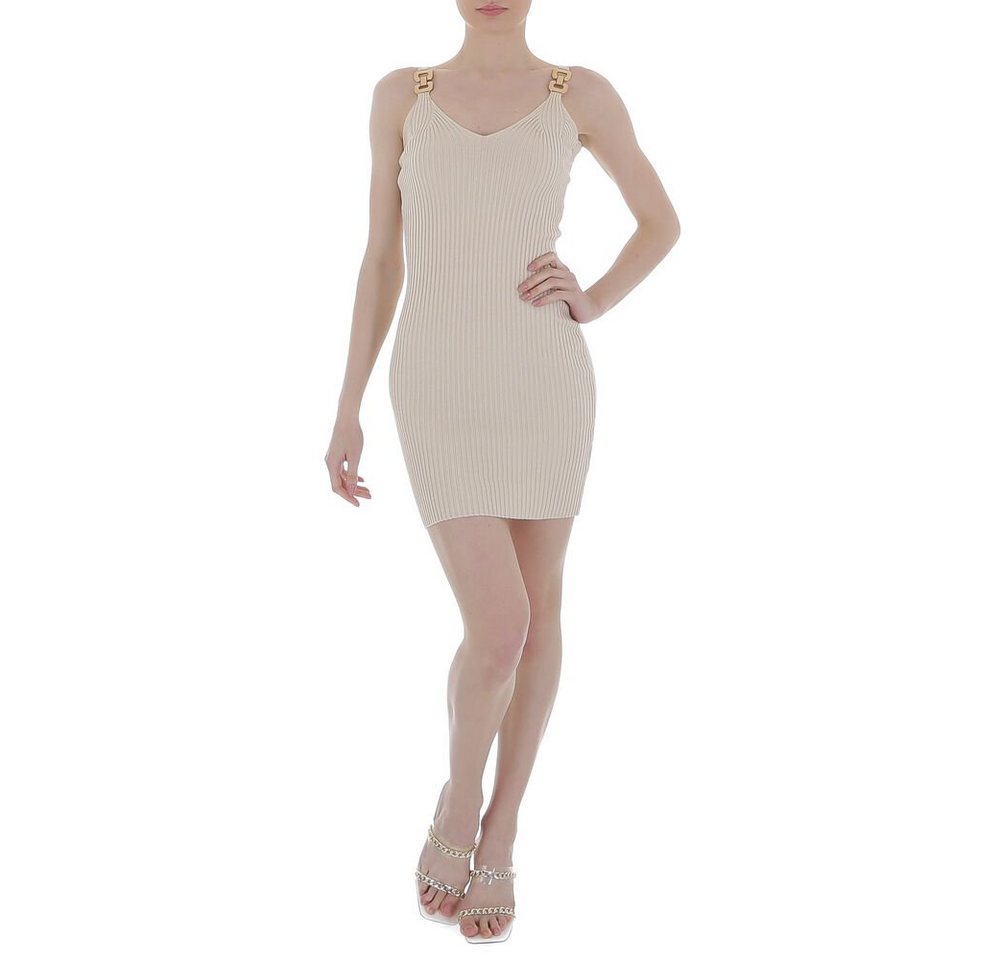 Ital-Design Strickkleid Damen Party & Clubwear Kette Stretch Strickoptik Mi günstig online kaufen