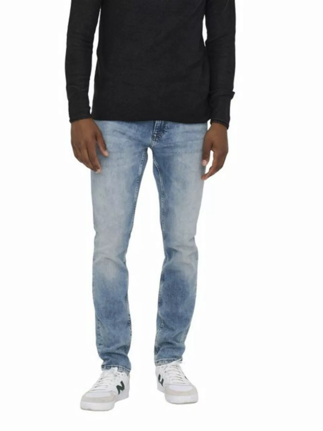 Only & Sons Herren Jeans ONSLOOM FG 1409 - Slim Fit - Blau - Blue Denim günstig online kaufen