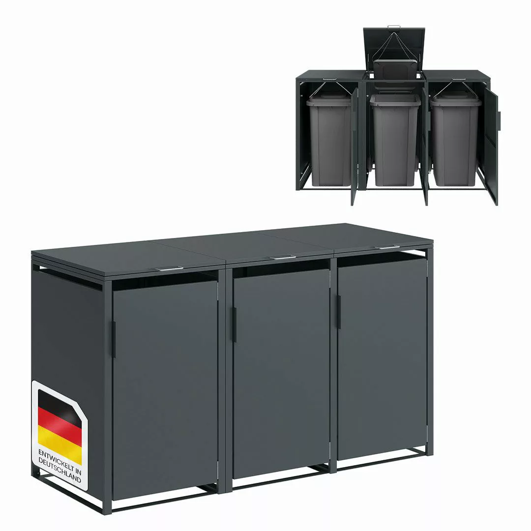 STEELSØN Mülltonnenbox Thoria 240L aus verzinktem günstig online kaufen