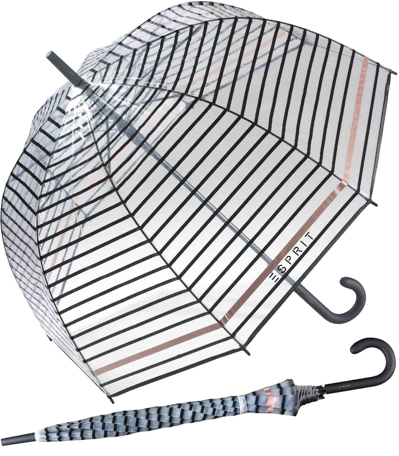 Esprit Stockregenschirm Glockenschirm mit Automatik transparent, günstig online kaufen