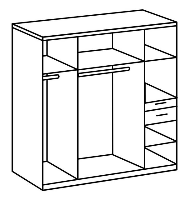 freiraum Drehtürenschrank HENNEF 180 x 198 x 58 cm (B/H/T) günstig online kaufen