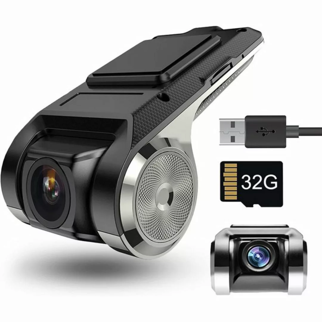 RWEUOQ HD DashCam mit 32GB SD Karte, USB DVR Dashcam für Android Dashcam (H günstig online kaufen