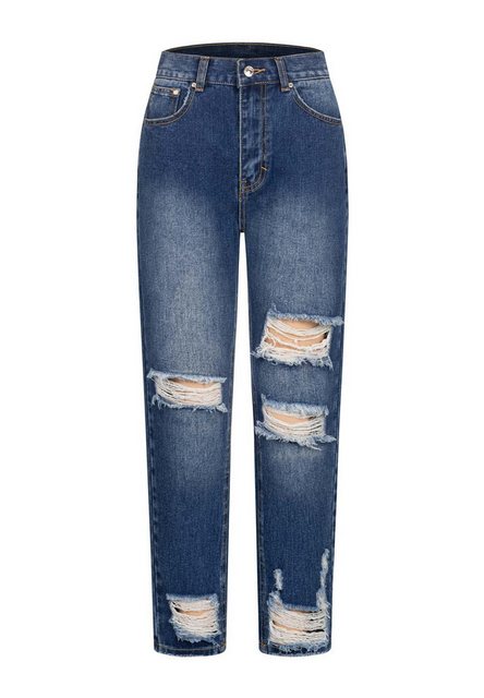 CLOUD 5IVE Bequeme Jeans CLOUD 5IVE High-Waist Boyfriend Destroyed Jeans Ho günstig online kaufen