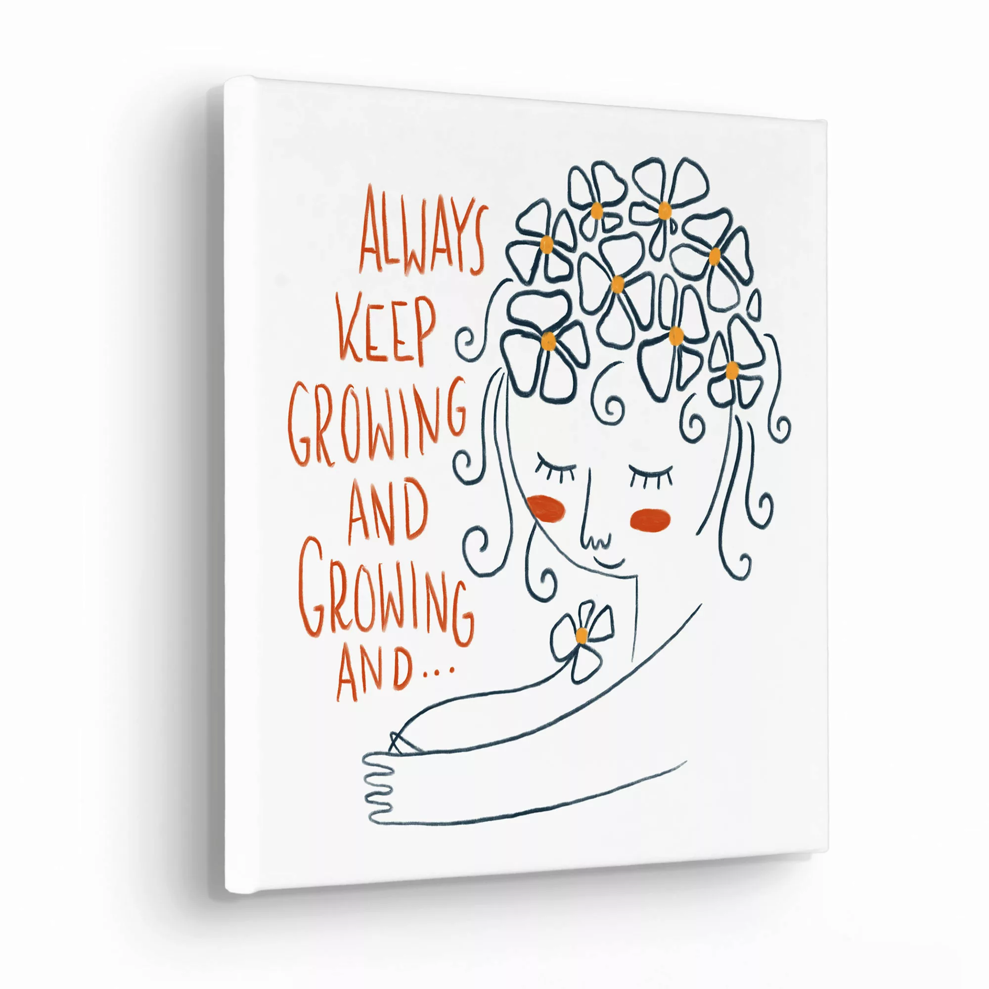 Komar Leinwandbild "Keep Growing", (1 St.), 30x30 cm (Breite x Höhe), Keilr günstig online kaufen