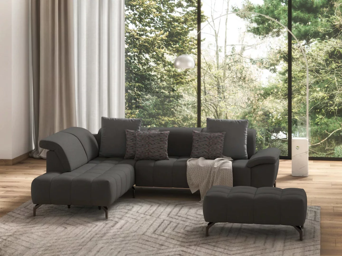 sit&more Ecksofa »Cool L-Form«, wahlweise mit Kopfteilverstellung und Vorzi günstig online kaufen