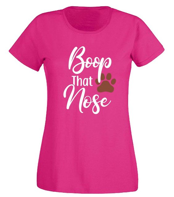 G-graphics T-Shirt Damen T-Shirt - Boop that nose Slim-fit, mit Frontprint, günstig online kaufen