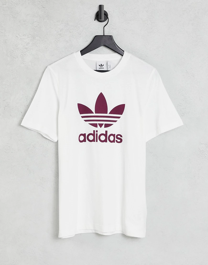 Adidas Originals Trefoil Kurzarm T-shirt S Victory Crimson / White günstig online kaufen