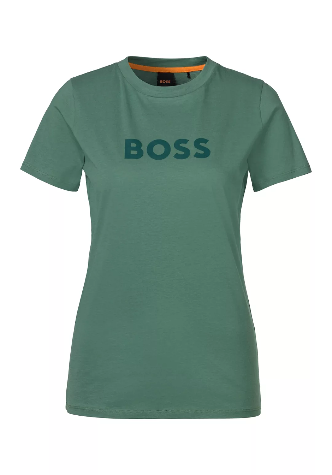 BOSS ORANGE T-Shirt C_Elogo Premium Damenmode mit kontrastfarbenem BOSS-Sch günstig online kaufen