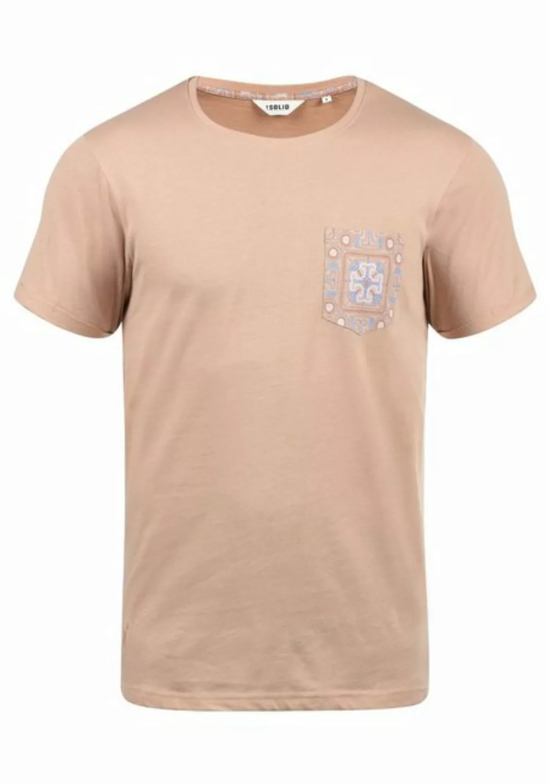 !Solid Rundhalsshirt SDIlari Kurzarmshirt mit Brusttasche günstig online kaufen