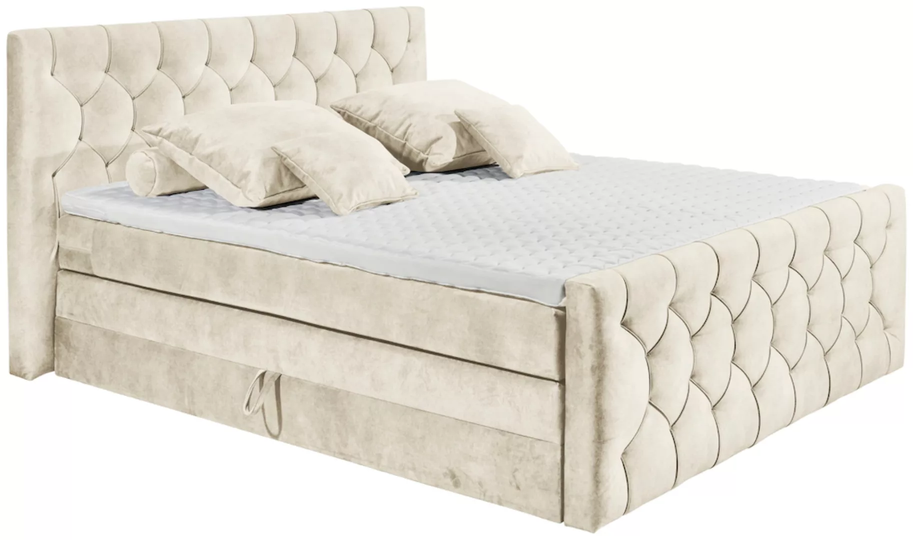 ED EXCITING DESIGN Boxspringbett Cashfield, inkl. einem Topper mit Klimaban günstig online kaufen