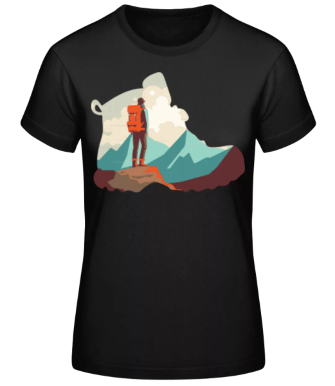 Wander Schuh Silhouette · Frauen Basic T-Shirt günstig online kaufen