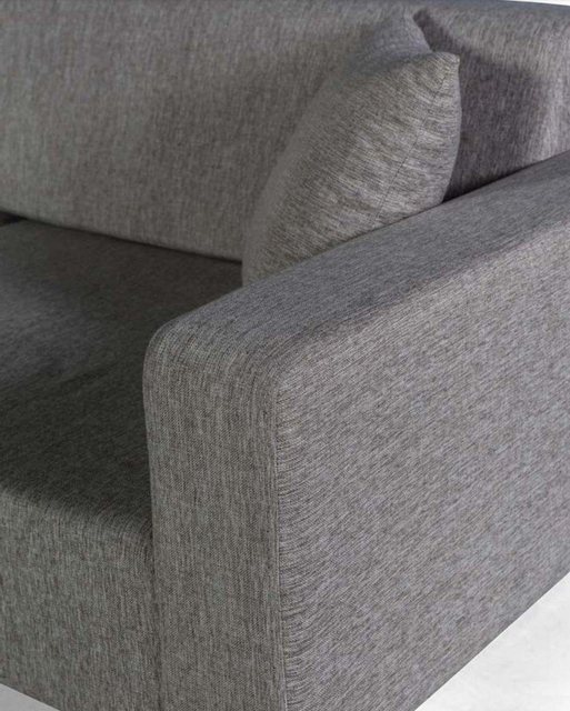 Xlmoebel Sofa Polsterstoff Couch Sitzbereich Wohnzimmer Dreisitzer Grau, 1 günstig online kaufen