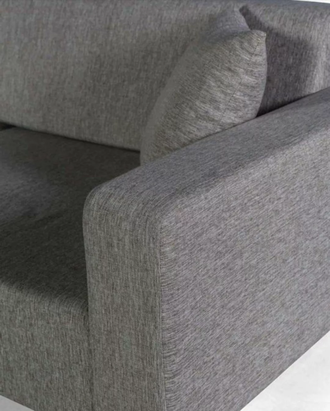 Xlmoebel Sofa Polsterstoff Couch Sitzbereich Wohnzimmer Dreisitzer Grau, 1 günstig online kaufen