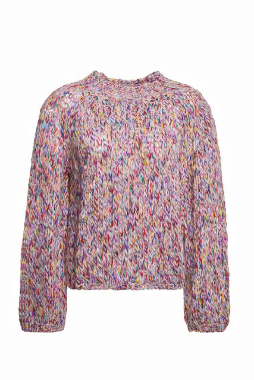 Rich & Royal Strickpullover Multicolour mock neck mit kleinem Stehkragen, m günstig online kaufen