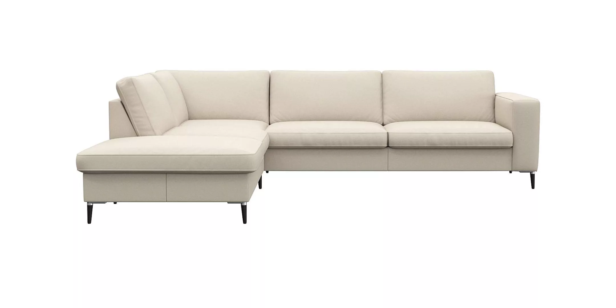 FLEXLUX Ecksofa »Fiore, super Sitzkomfort durch Kaltschaum im Sitz, L-Form« günstig online kaufen