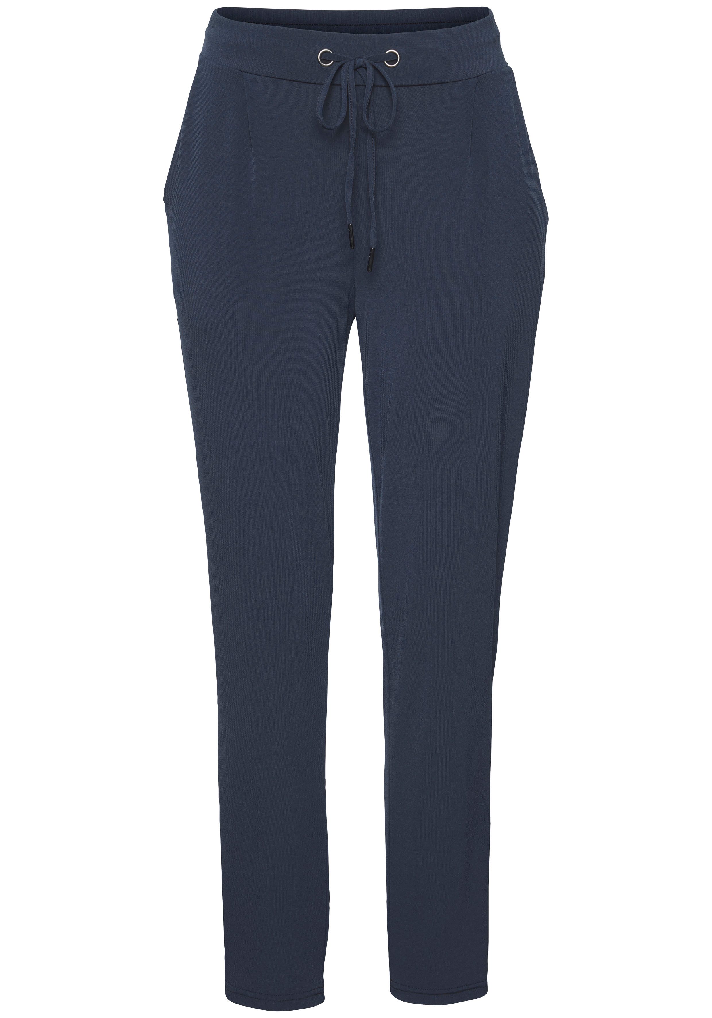 LASCANA Schlupfhose, aus glatter Jerseyqualität, leichte Sommerhose mit Tas günstig online kaufen