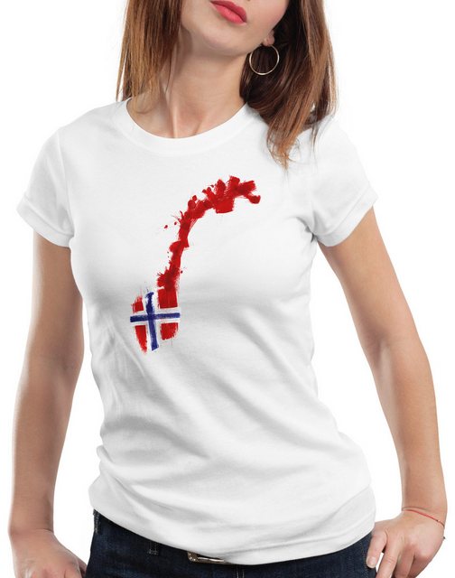 style3 T-Shirt Flagge Norwegen Fußball Sport Norway WM EM Fahne günstig online kaufen