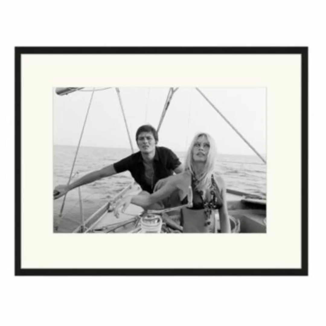 Any Image Wandbild Alain Delon & Brigitte Bardot schwarz Gr. 60 x 80 günstig online kaufen