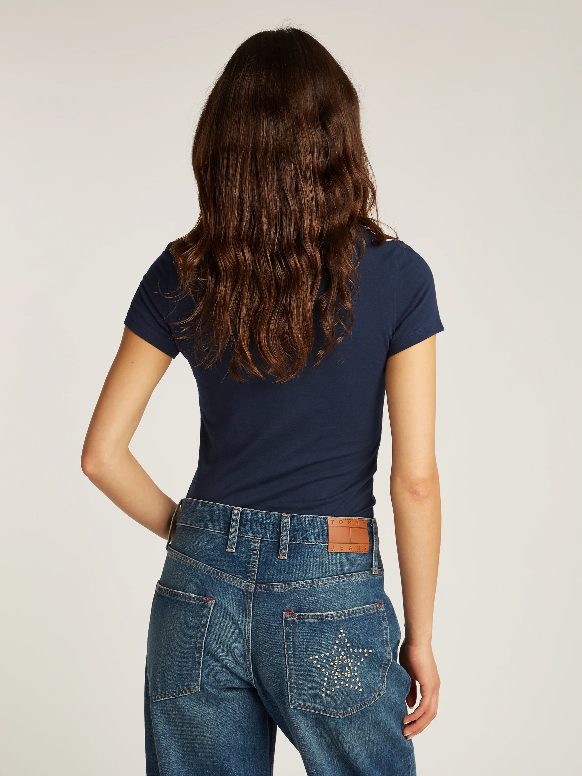 Tommy Jeans Curve Rundhalsshirt Shirt TJW SLIM ESSENTIAL in Großen Größen, günstig online kaufen