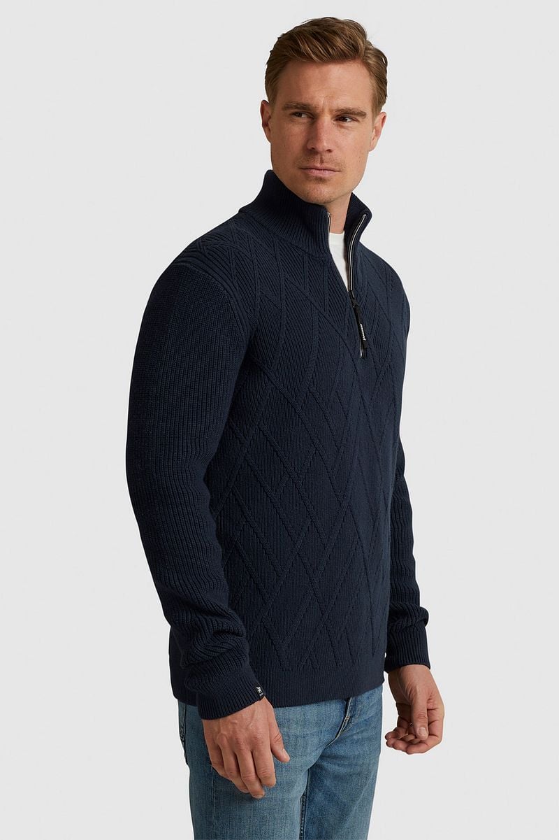 Vanguard Pullover Half Zip Struktur Navy - Größe XL günstig online kaufen