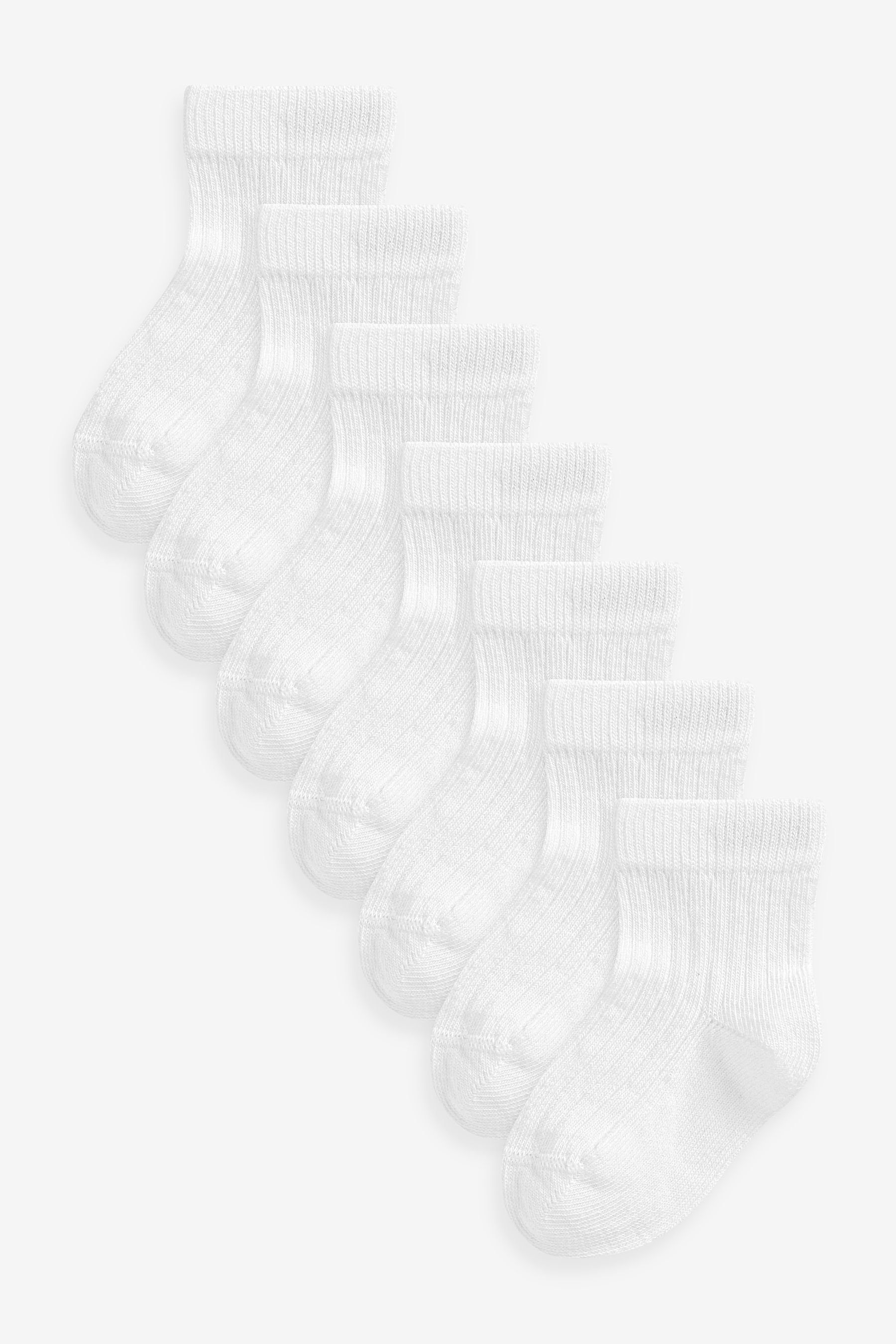 Next Kurzsocken Gerippte Socken im 7er-Set günstig online kaufen
