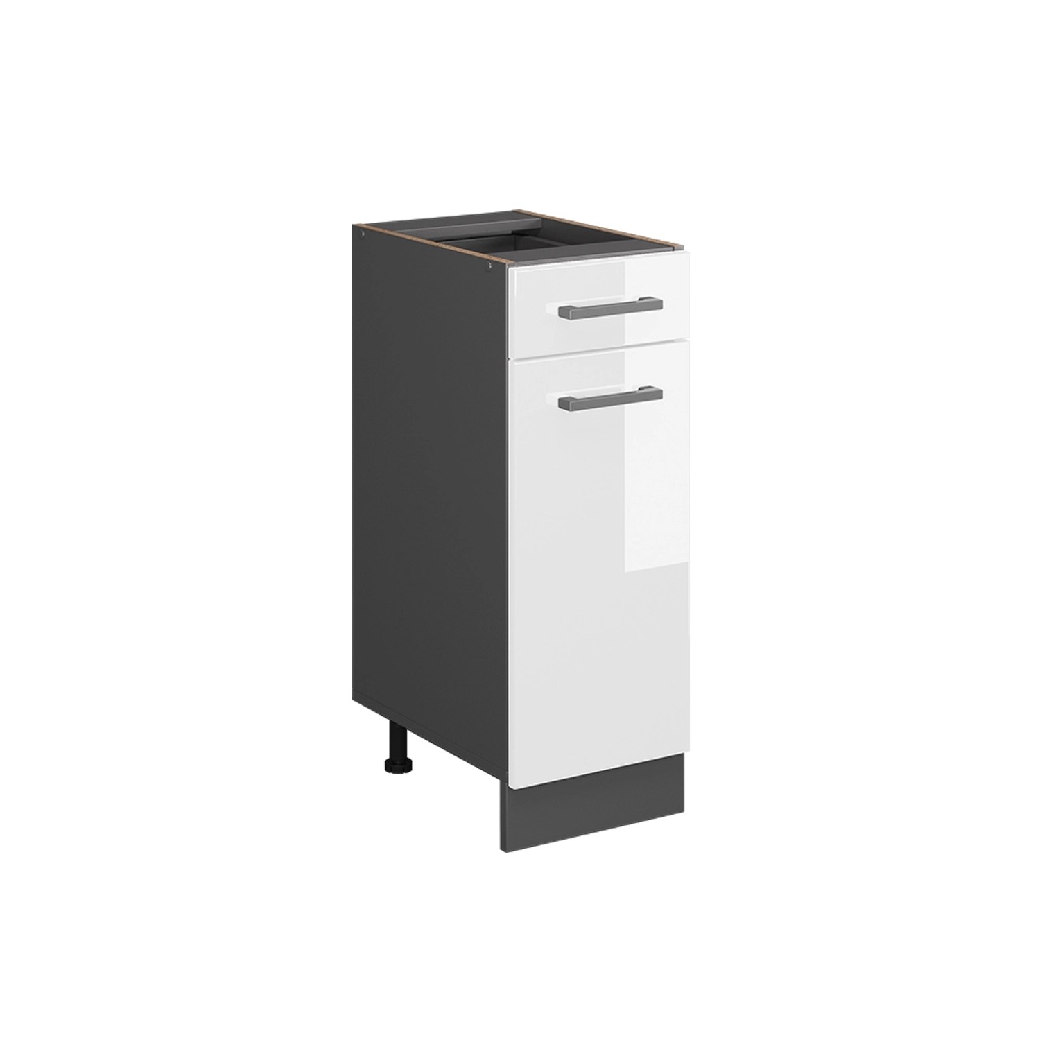 Vicco Unterschrank R-Line, Weiß Hochglanz/Anthrazit, 30 günstig online kaufen