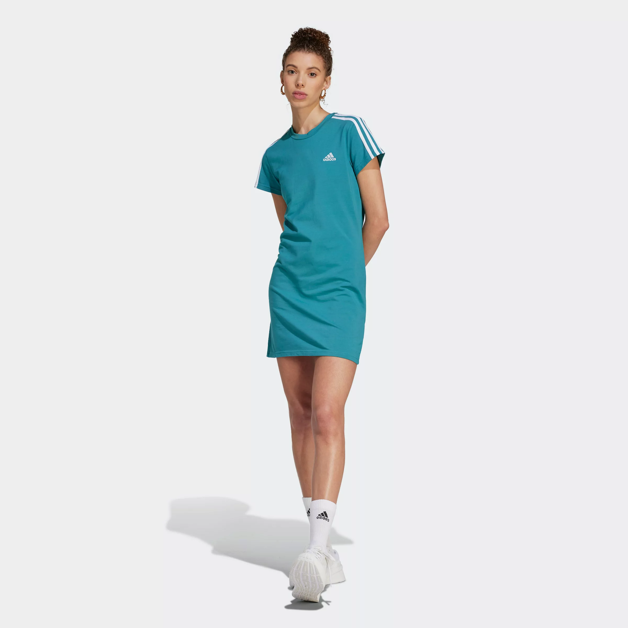 adidas Sportswear Shirtkleid "ESSENTIALS 3STREIFEN KLEID", (1 tlg.) günstig online kaufen