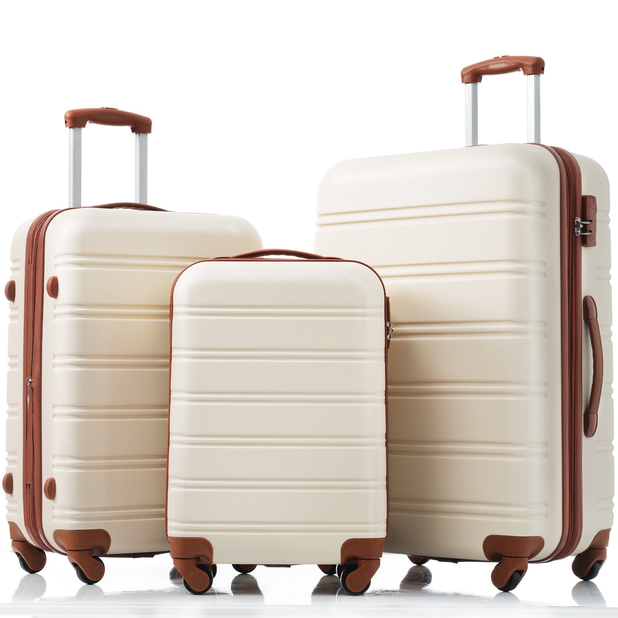 Flieks Hartschalen-Trolley, 4 Rollen, Hartschalenkoffer Handgepäck-Trolley günstig online kaufen