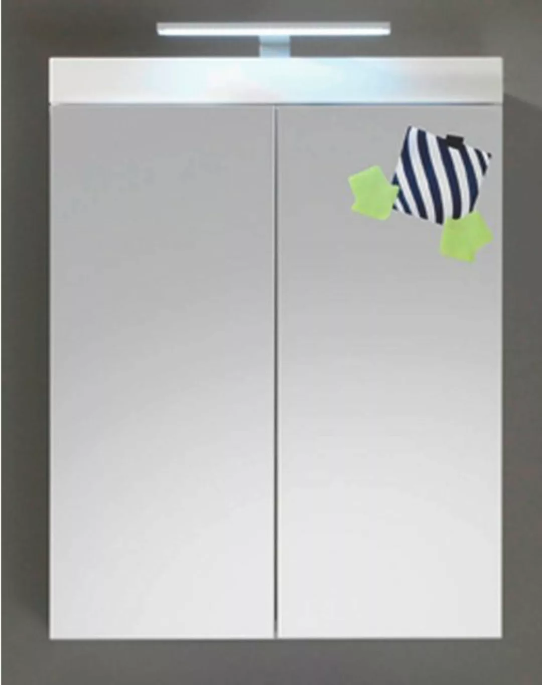 trendteam Badezimmerspiegelschrank Amanda (Hängeschrank 2-türig in weiß, 60 günstig online kaufen