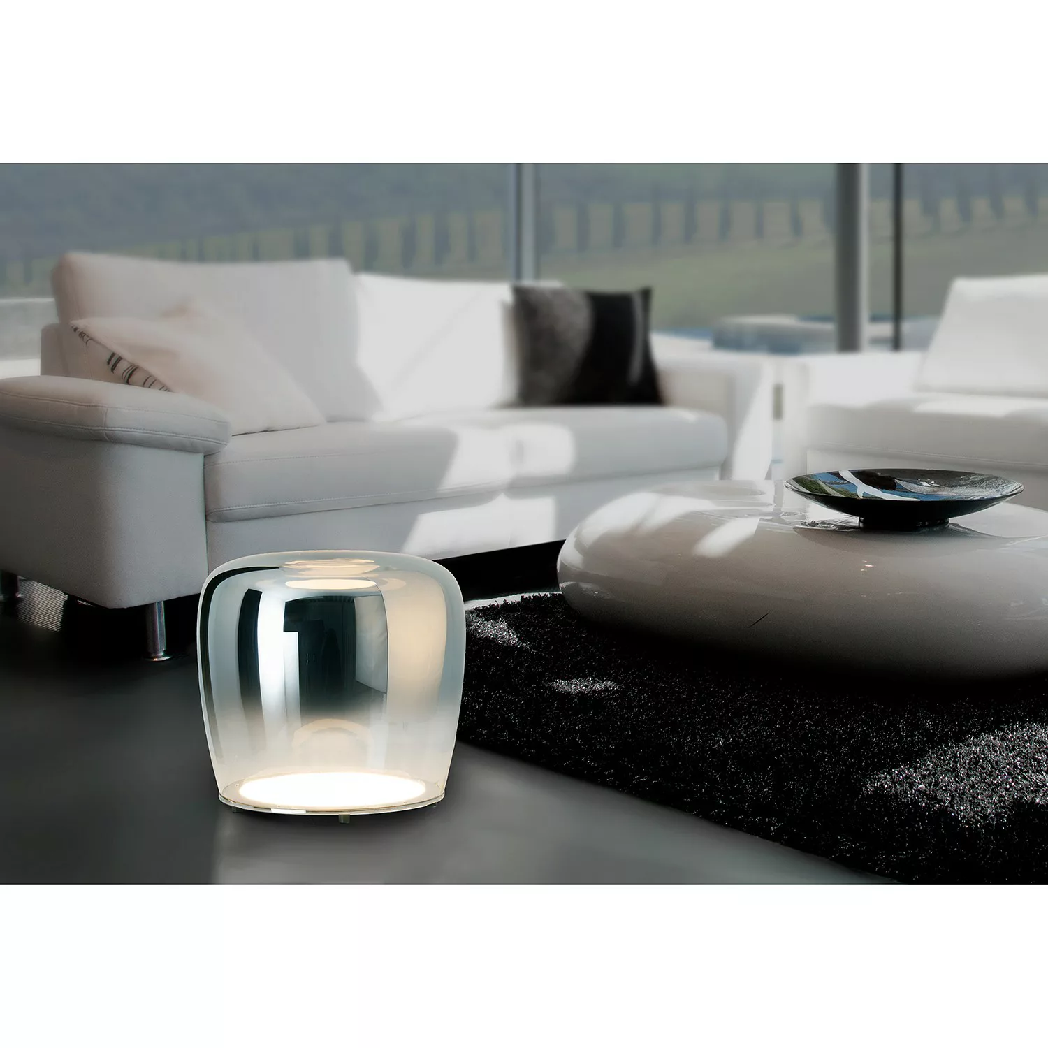 home24 LED-Tischleuchte Smoky günstig online kaufen