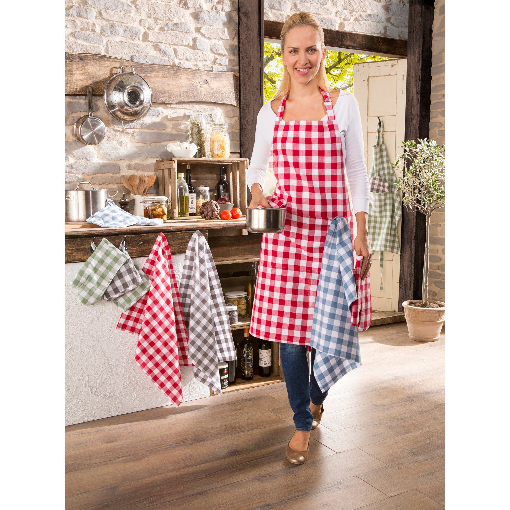 REDBEST Geschirrtuch Geschirrtuch "Nashville" 3er-Pack, Baumwolle günstig online kaufen
