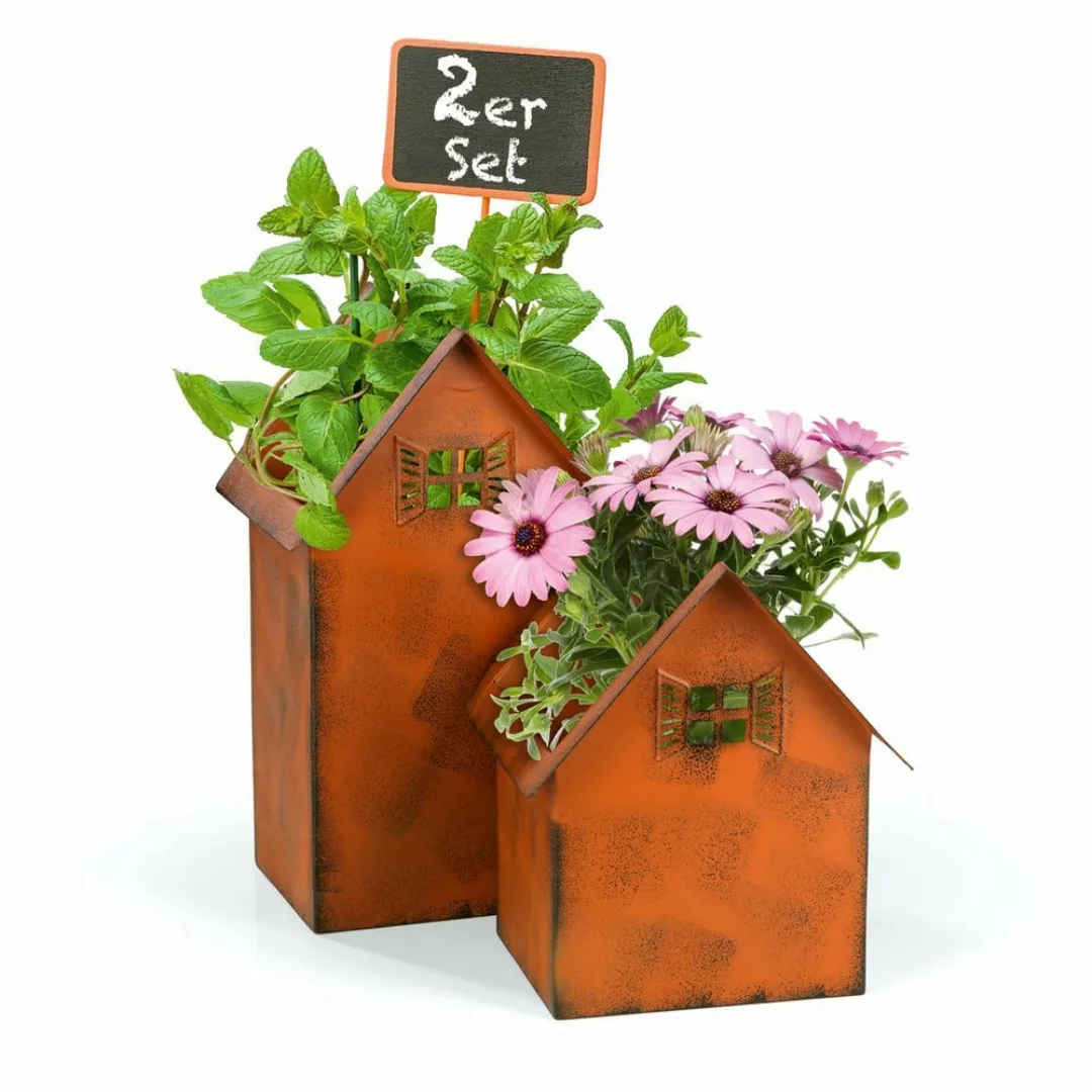 Hoberg Blumenkasten Rost-Pflanztöpfe 2er-Set 20cm & günstig online kaufen