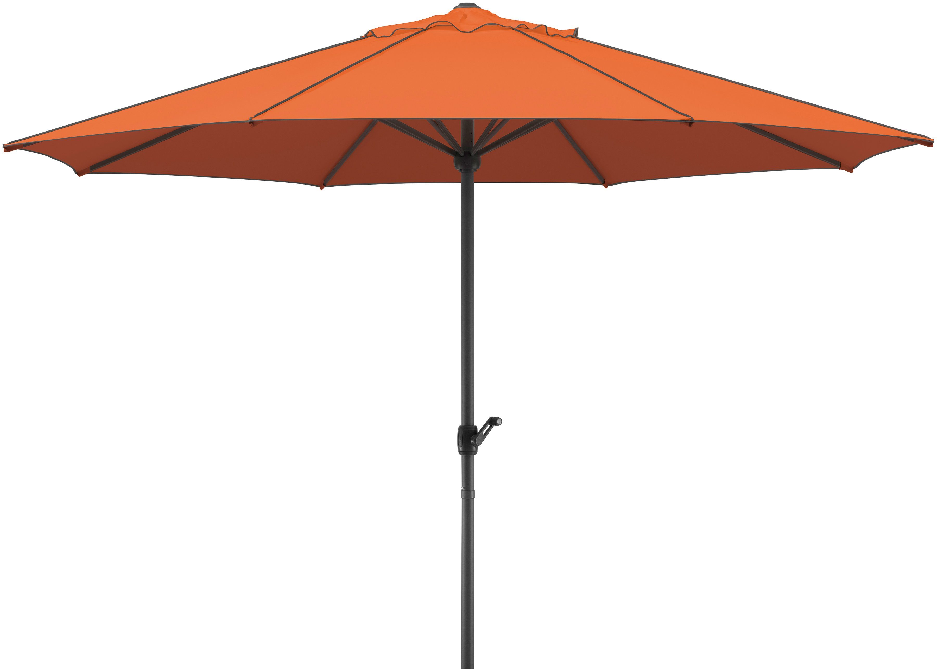 Schneider Marktschirm Adria Ø 350 cm Terracotta mit Kurbelmechanik günstig online kaufen