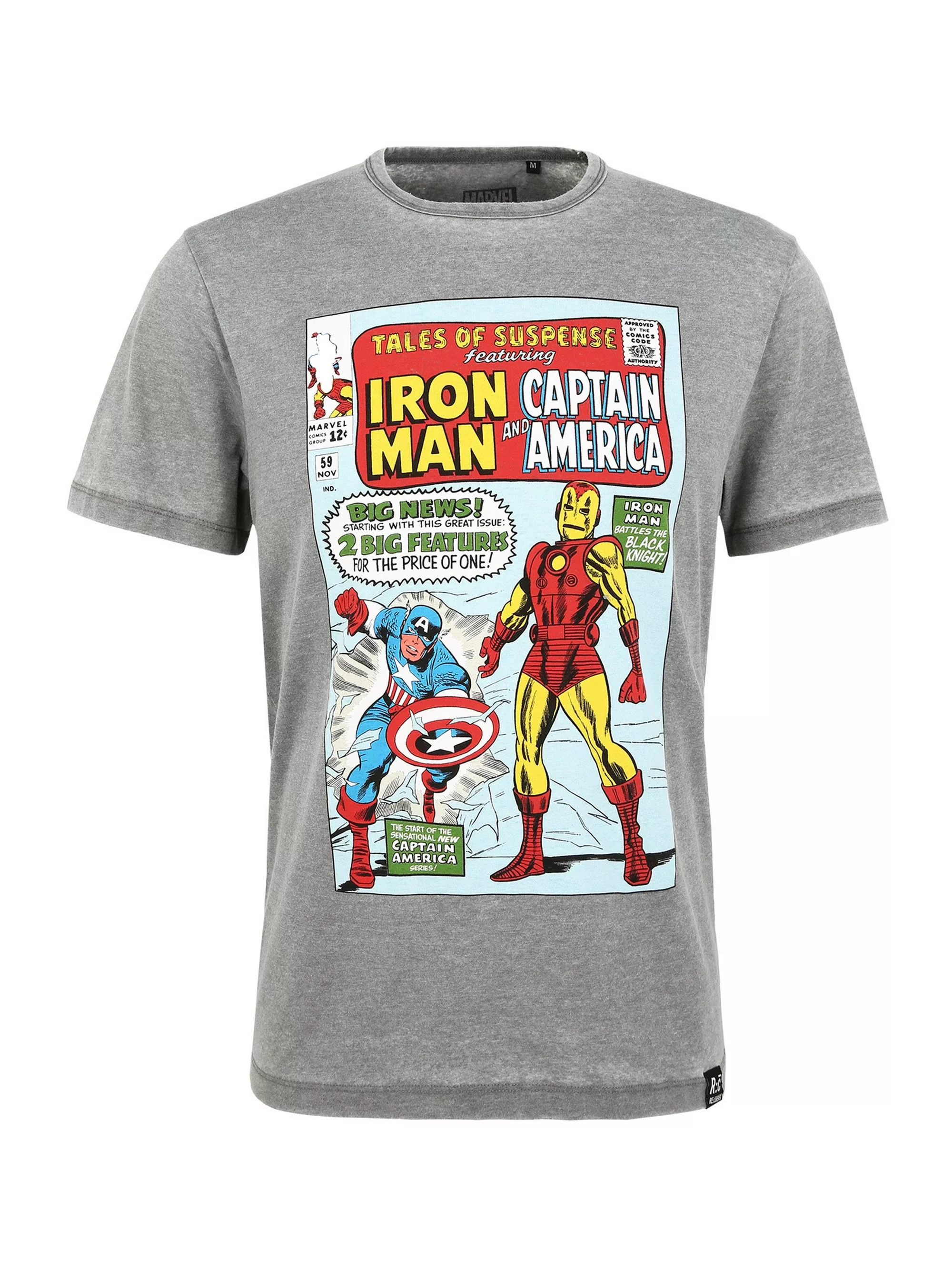 Recovered T-Shirt "Marvel Tales Of Suspense Light Grey", im zeitlosen Desig günstig online kaufen