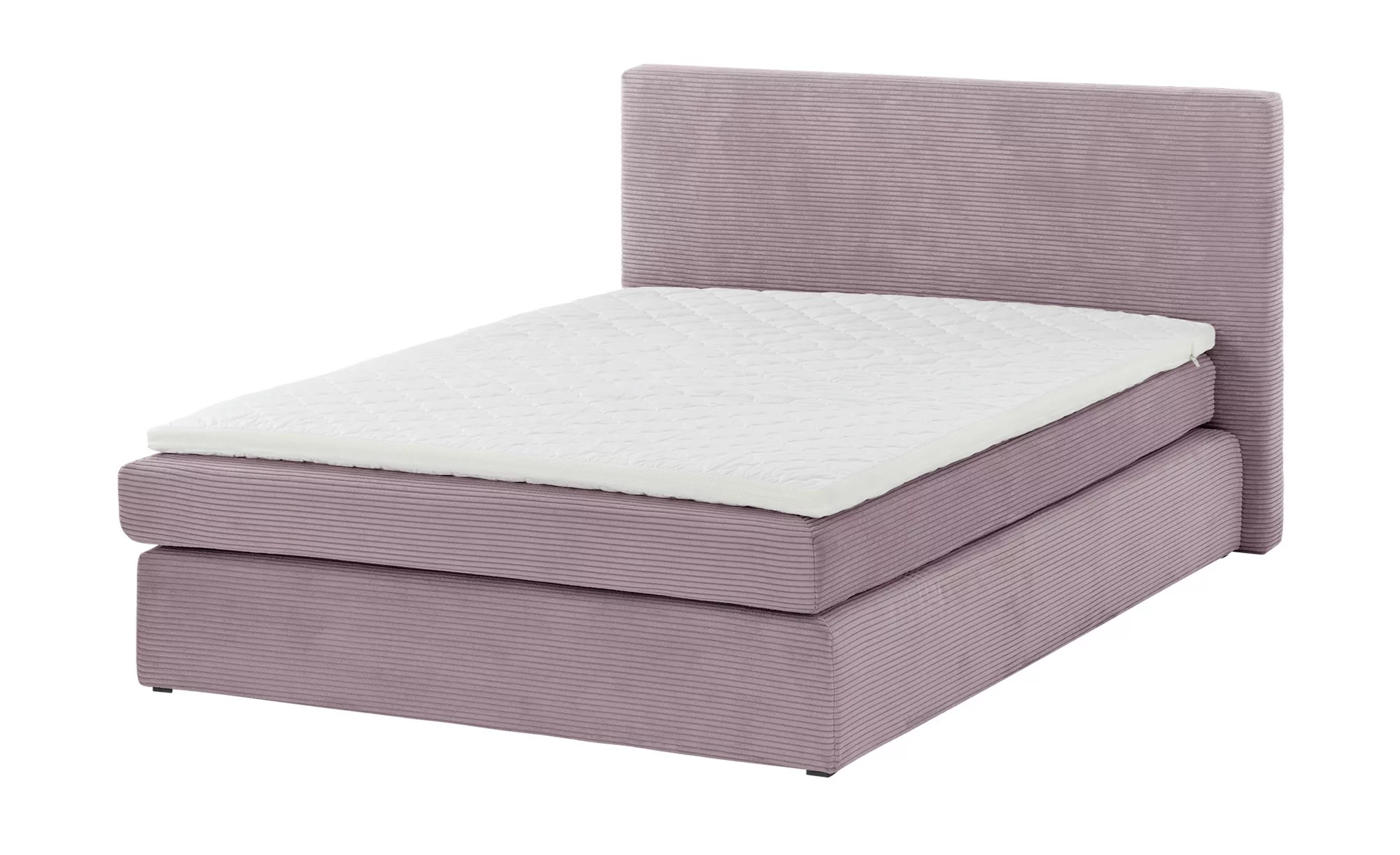 smart Boxspringbett in moderem Cordstoff Basic ¦ rosa/pink ¦ Maße (cm): B: günstig online kaufen