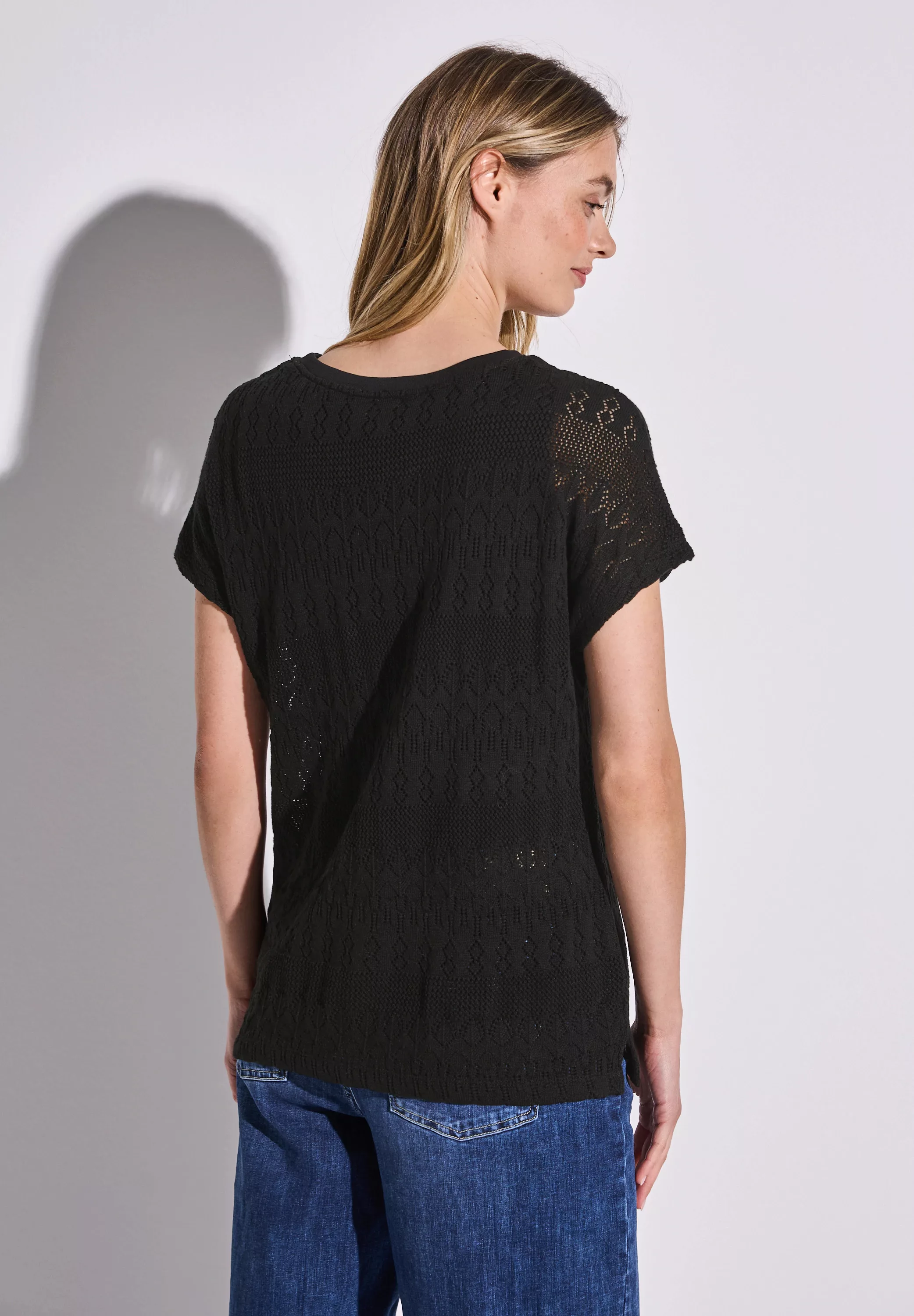 STREET ONE T-Shirt, im angenehmen Materialmix günstig online kaufen