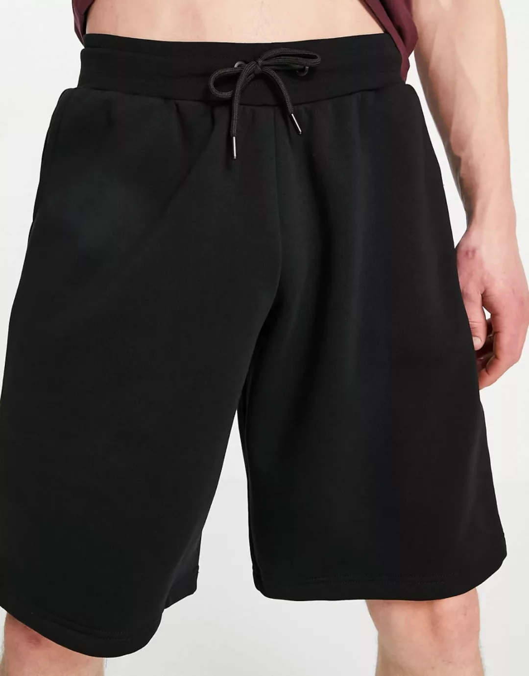 River Island – Oversize-Shorts in Schwarz günstig online kaufen