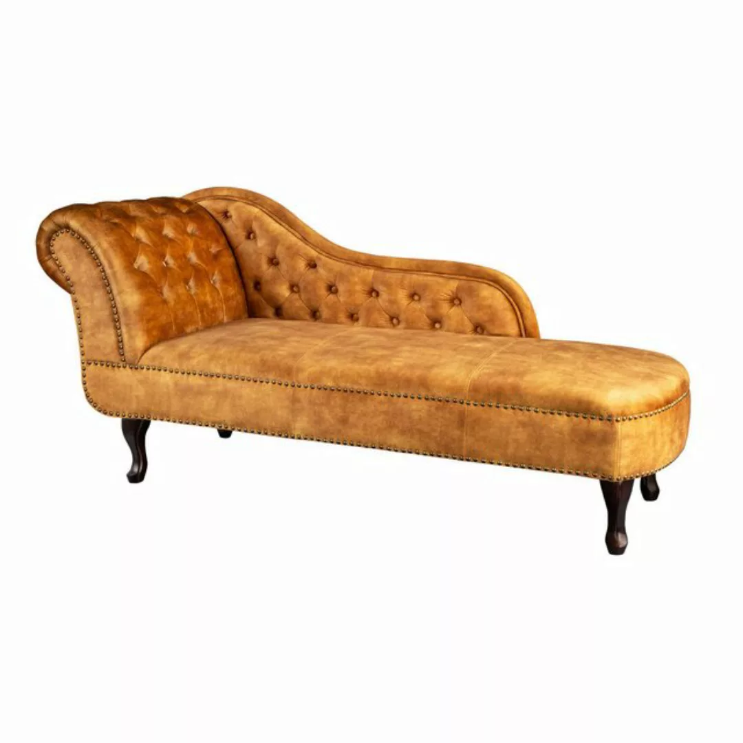 riess-ambiente Recamiere CHESTERFIELD 170cm senfgelb, Einzelartikel 1 Teile günstig online kaufen