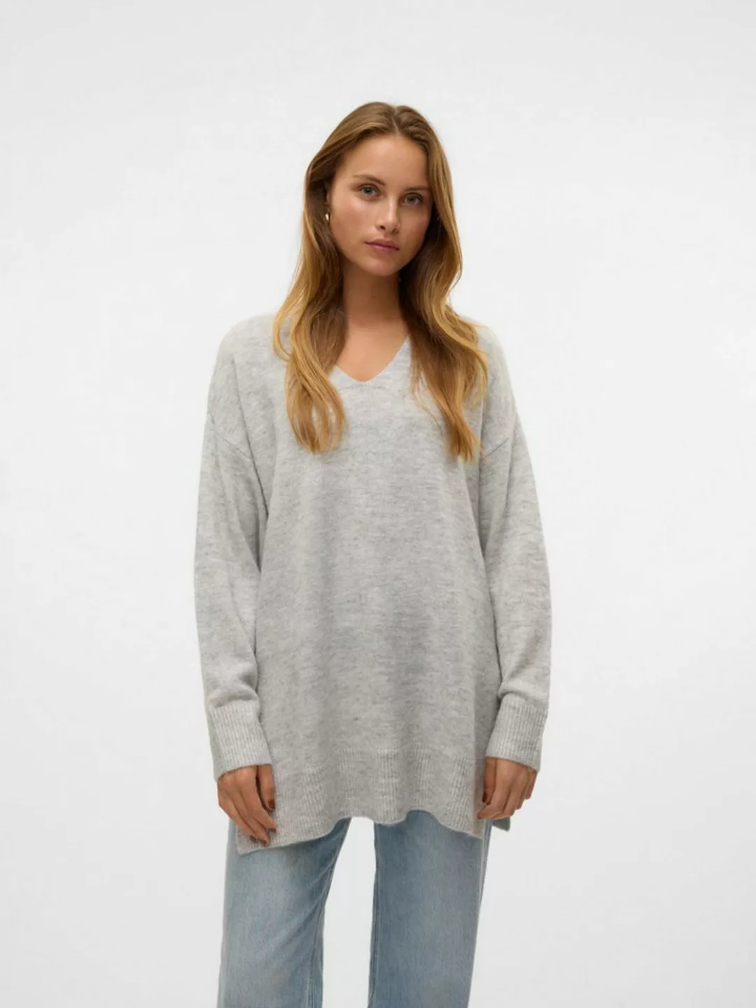 Vero Moda V-Ausschnitt-Pullover VMFILUCA LS V-NECK LONG PULLOVER GA NOOS günstig online kaufen