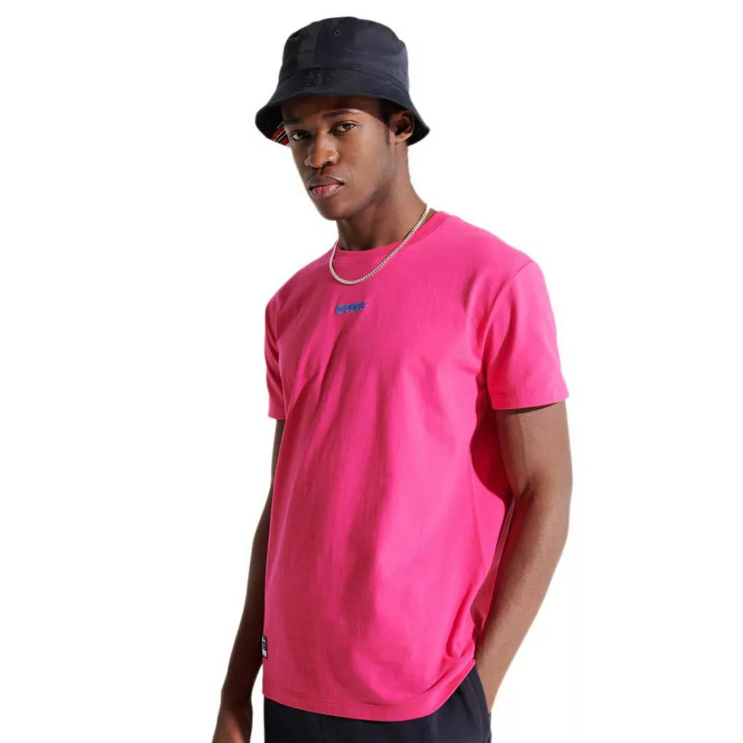Superdry Corporate Logo Brights Kurzarm T-shirt S Hot Pink günstig online kaufen