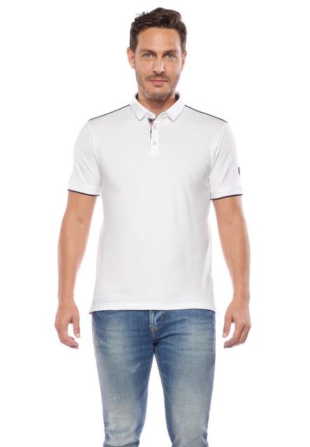 Le Temps Des Cerises Poloshirt mit modischen Kontrastdetails günstig online kaufen