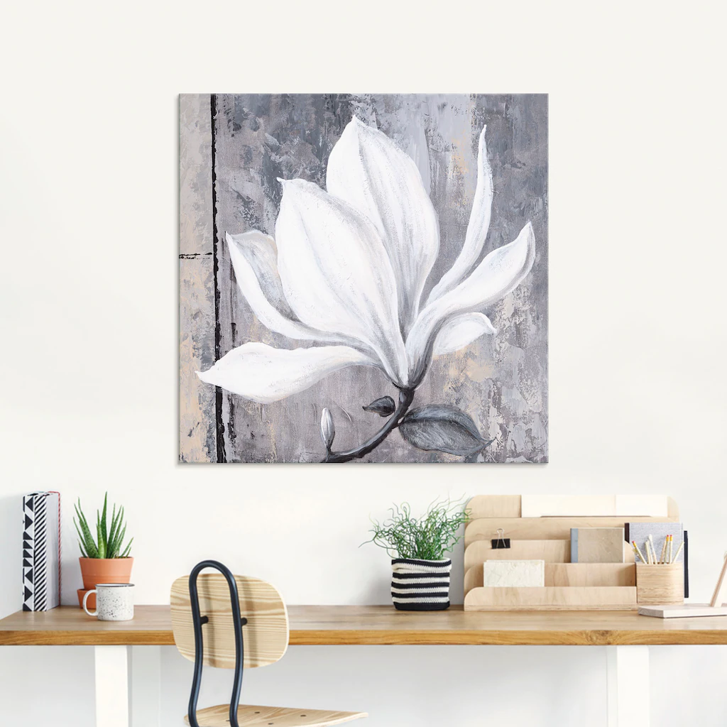 Artland Glasbild »Klassische Magnolie«, Blumen, (1 St.), in verschiedenen G günstig online kaufen
