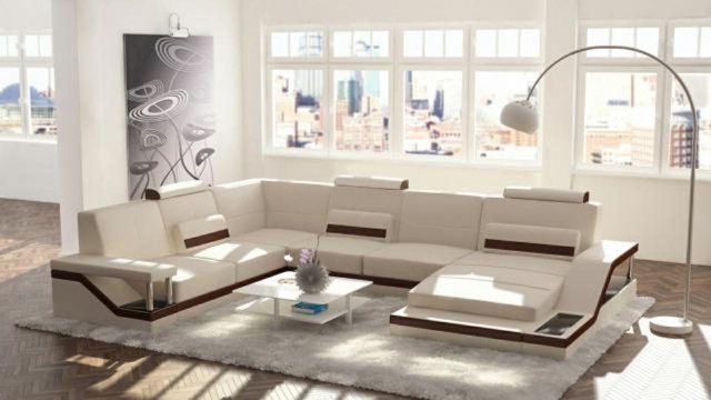 JVmoebel Ecksofa Designer U-Form Couch Ecksofa Polster Sofa Wohnlandschaft, günstig online kaufen